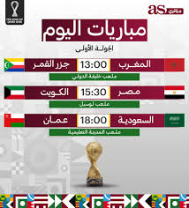 مباريات اليوم كاس العرب: تفاصيل وأحداث مثيرة
