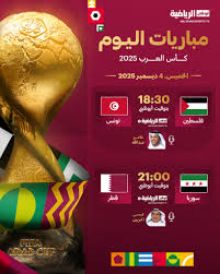 أحداث مباراة اليوم في كاس العرب